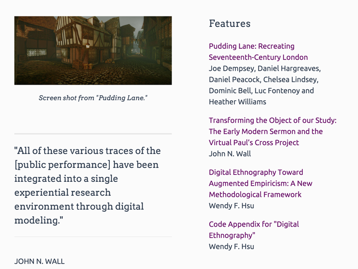 Table of contents excerpt